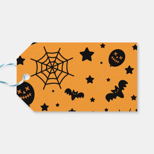 BOO spookachtig blij Halloween  Cadeaulabel (Achterkant Horizontaal)