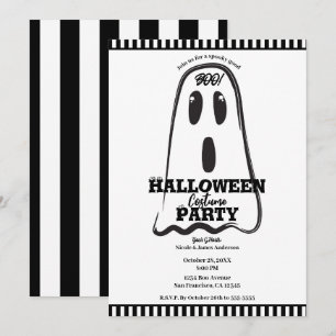 BOO! Spookachtig Knuffel Geest Halloween Kostuum F Kaart