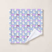 Boo, spookachtige feel.b L Blue BG Bad Handdoek (Wasdoekje)