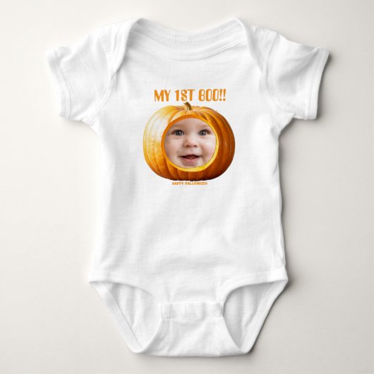 Boo! | Spooktacular Baby Verjaardag Romper (Voorkant)