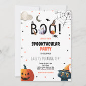 Boo Spooktacular Halloween Kids Verjaardag Kaart (Voorkant)