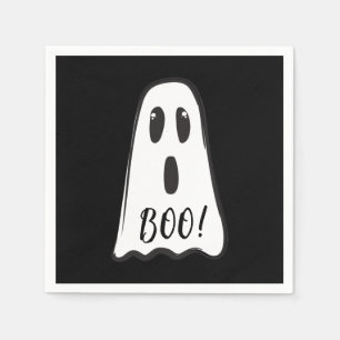 BOO! Spooky Cute Ghost Halloween Costume Party Servet