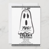 BOO! Spooky Cute Ghost Halloween Party Kaart (Voorkant)