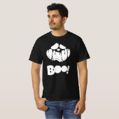 Boo Spooky Face Halloween voor mannen T-Shirt (Voorkant volledig)
