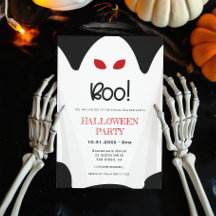 Boo. Spooky geest Halloween party