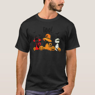 Boo Spooky Halloween Mummie Heks Kat Kleding T-shirt