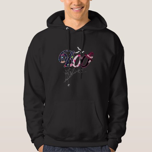 Boo - Spooky Witch Horror Night Costume Hoodie (Voorkant)