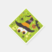 Boo Spooky Witch Pet Bats Schattige Halloween Servet (Hoek)