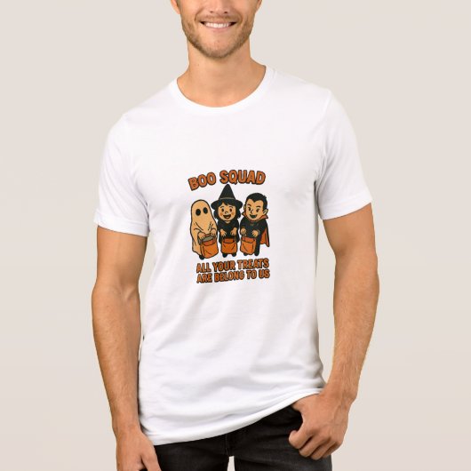 Boo Squad – All Your Treats Are Belong To Us Tri-Blend Shirt (Voorkant)