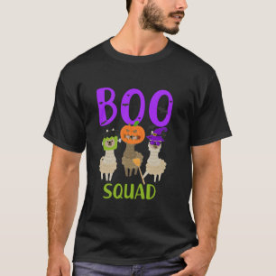 Boo Squad Halloween crew Grappige lama enge truc T-shirt