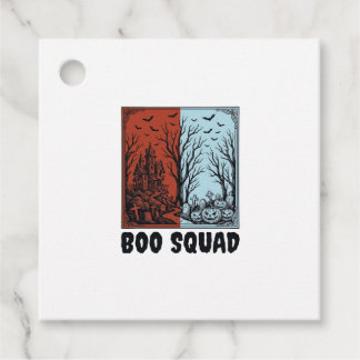 Boo Squad Vintage Halloween Pompoen Shirt Ontwerp_ Bedankjes Labels