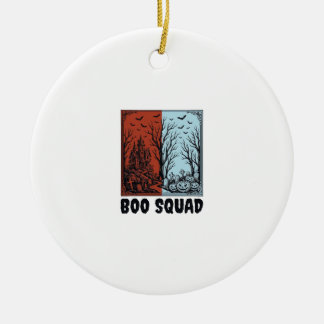 Boo Squad Vintage Halloween Pompoen Shirt Ontwerp_ Keramisch Ornament