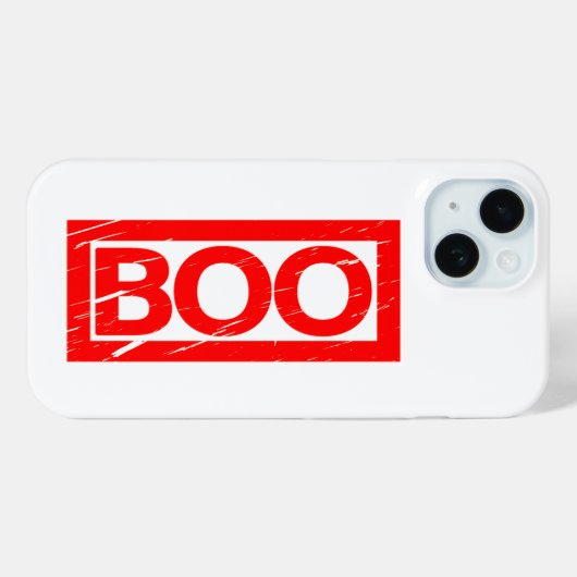 Boo Stamp Case-Mate iPhone Case (Achterkant (horizontaal))
