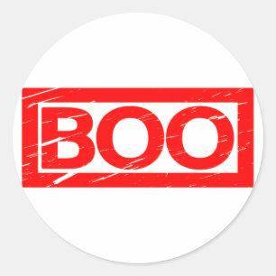 Boo Stamp Ronde Sticker