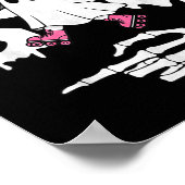 Boo stel bijpassende spook Halloween roller schaat Poster (Hoek)