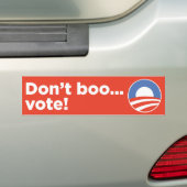 Boo... stem! bumpersticker (Op auto)