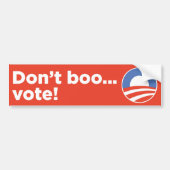 Boo... stem! bumpersticker (Voorkant)