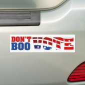 Boo-stemmen niet bumpersticker (Op auto)