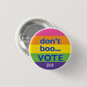 Boo...STEMMING knoop Ronde Button 3,2 Cm (Voorkant /achterkant)