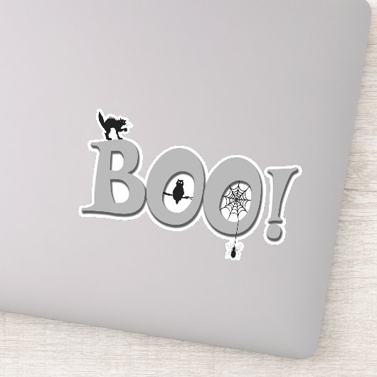 Boo. Sticker (Detail)