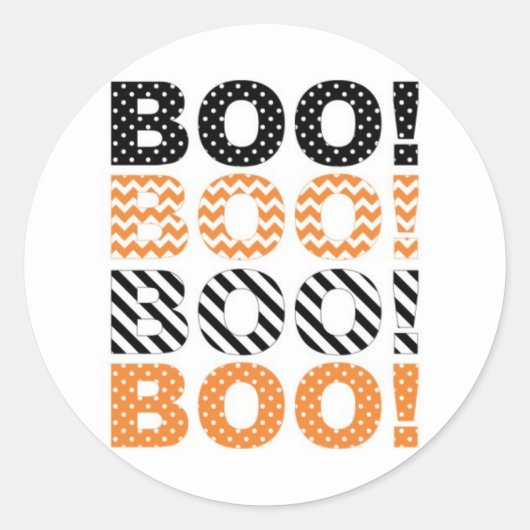 Boo. Sticker (Voorkant)