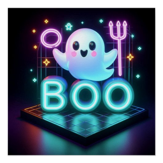 BOO Sweet Halloween Ghost Perfect Poster (Voorkant)