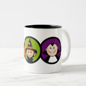 BOO T-shirts en cadeautjes Tweekleurige Koffiemok (Voorkant rechts)