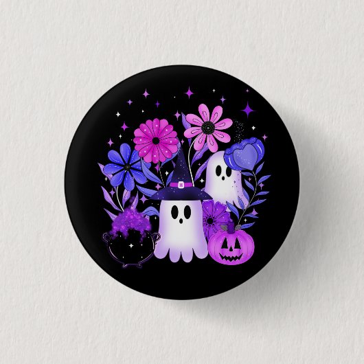 Boo-tanische dromen ronde button 3,2 cm (Voorkant)