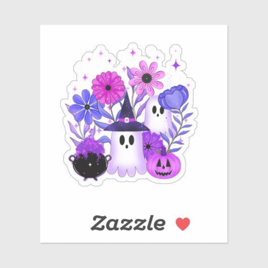 Boo-tanische dromen sticker (Vel)