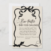 Boo-tastic Baby Food Challenge Spelbord Kaart (Achterkant)