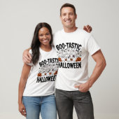 Boo-tastic Halloween schattig ontwerp T-shirt (Unisex)