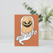 Boo-Tato Spooky Potato Food Halloween Briefkaart (Staand voorkant)