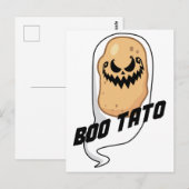 Boo-Tato Spooky Potato Food Halloween Briefkaart (Voorkant / Achterkant)
