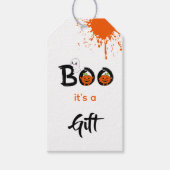 Boo team grappige Halloween Cadeaulabel (Voorkant)