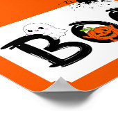 Boo team grappige Halloween Poster (Hoek)