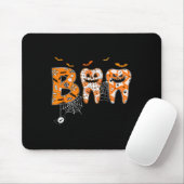 Boo Teeth Pumpkin Dentist Dental Hygienist Hwe Muismat (Met muis)