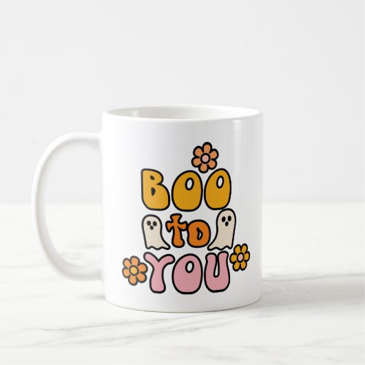 Boo tegen jou Cute Halloween Koffiemok (Links)