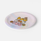 Boo tegen jou Cute Halloween Papieren Bordje (Gekanteld)