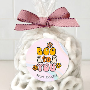 Boo tegen jou Cute Halloween Ronde Sticker