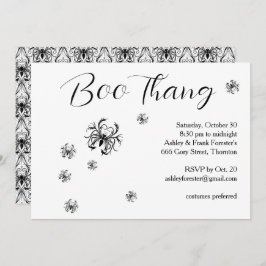 Boo Thang Creepy Spinnen Halloween Party Kaart
