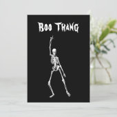 Boo Thang Halloween Uitnodiging (Staand voorkant)