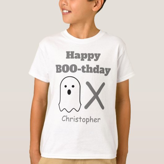 BOO-thday Ghost T-shirt (Voorkant)