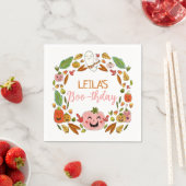 Boo-thday Halloween Pink Birthday Party Servet (Insitu)