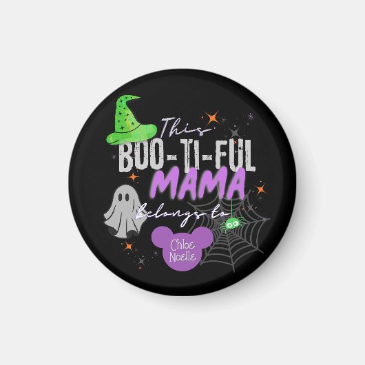 Boo-ti-volle mama hoort bij Magnet | Halloween (Voorkant)