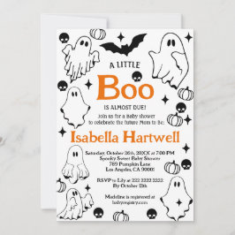 Boo-tiful Baby op de weg - Halloween Baby shower Kaart