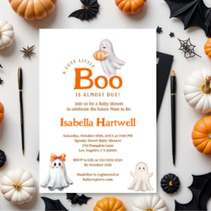 Boo-tiful Baby op de weg - Halloween Baby shower Kaart