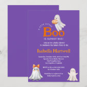 Boo-tiful Baby op de weg - Halloween Baby shower Kaart (Voorkant / Achterkant)
