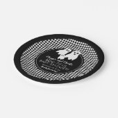 BOO - TIFUL Baby shower BW Halloween Dank je Papieren Bordje (Gekanteld)