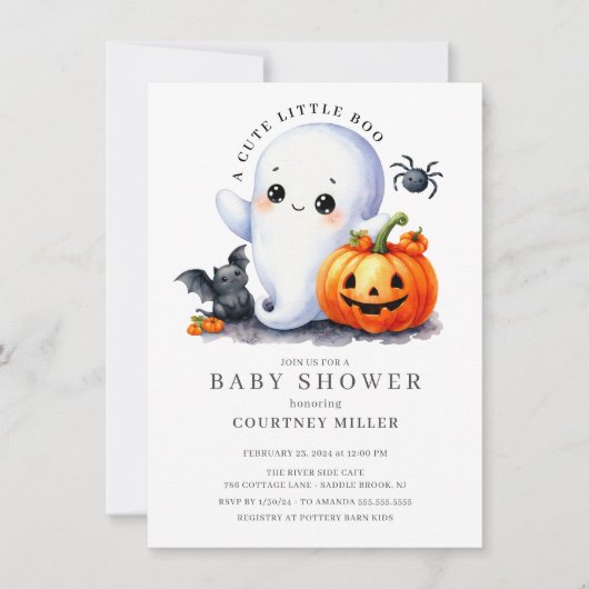 Boo-tiful Baby shower Uitnodiging (Voorkant)