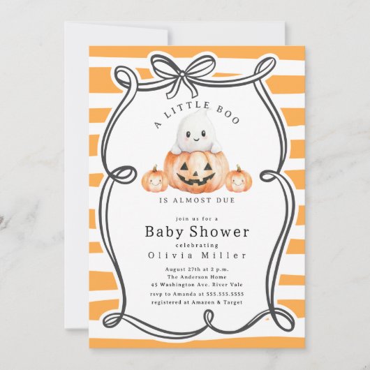 Boo-tiful Beginnings Baby shower Kaart (Voorkant)